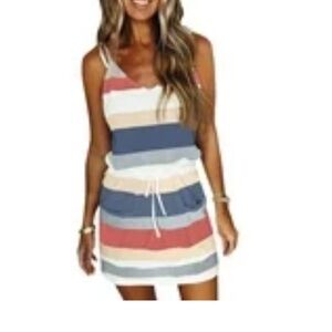 Striped Sleeveless Dress